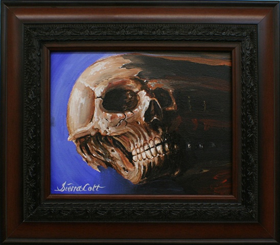 sold in a  14 x 16 ornate dark wood frame