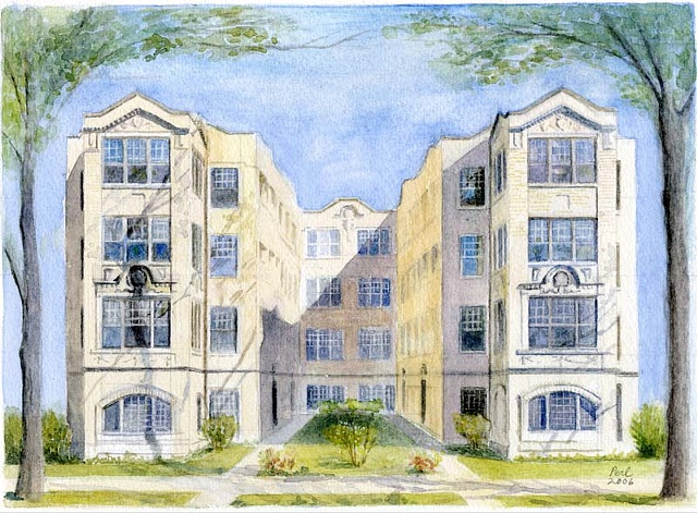 Apartment building on Wayne