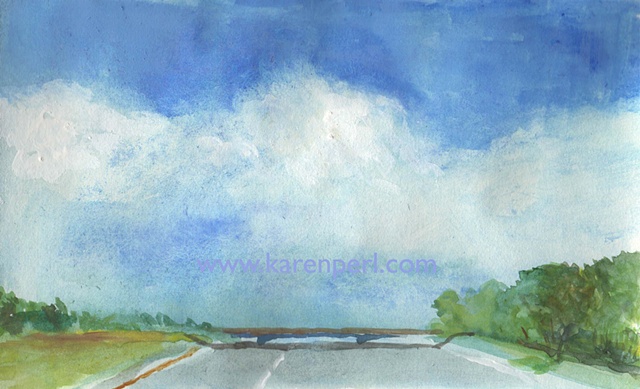 Watercolor, landscape