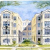 Apartment building on Wayne