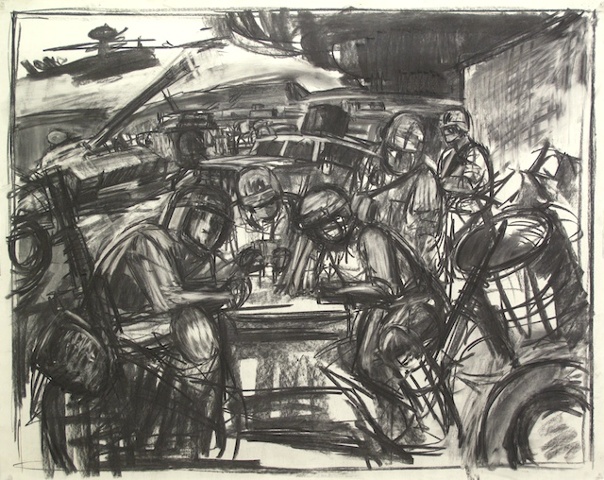 card players study