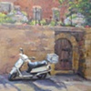 Sunlit Vespa