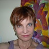 The Artist and Les Fleurs painting