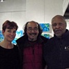 Bob Ragland and Homare Ikeda with the artist