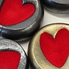 Fuzzy Heart Paperweights