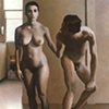 Man Grasping Woman