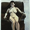 Nude On Couch Study