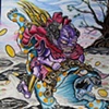 ACRYLIC ON ARCHES " FOO DOG "