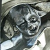 ACRYILC ON ARCHES " ZOMBIE BABY "