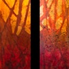 glow through the trees