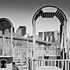 Jacob Mann, "Playground Near Brooklyn Bridge"