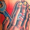 Greaser praying hands