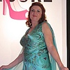 Holly in Aqua-flo gown