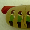 Jesus forms a green shirt brown pants cult