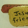 Jesus shows his friends the holy grail