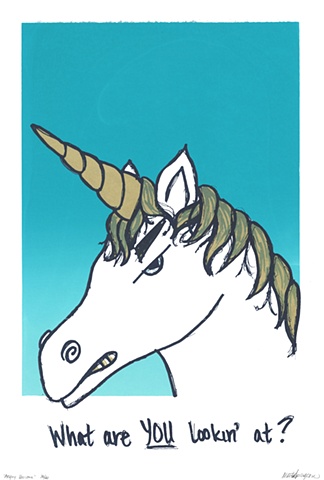 angry unicorn