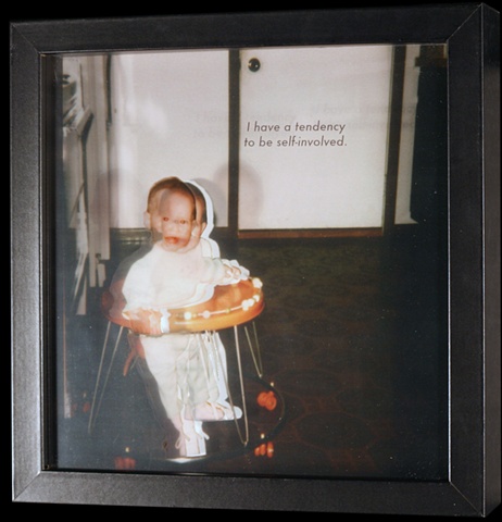 "I have a tendency to be self-involved."