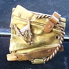 megaladon tooth belt buckle