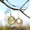 silver earrings
