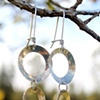 silver earrings