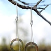 silver earrings