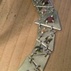 tourmaline triangle bracelet (#163)