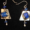 sterling silver with lapis earrings