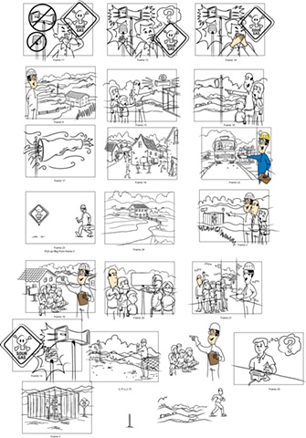 Brochure Cartoon Sketches