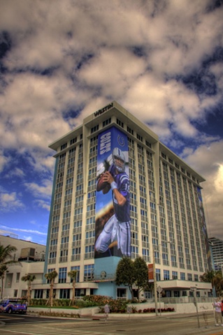 Superbowl XLIV Building wrap