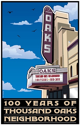 Winning poster of the Thousand Oaks Neighborhood poster contest