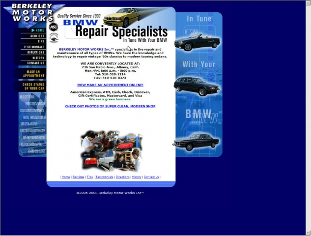 Berkeley Motor Works web site