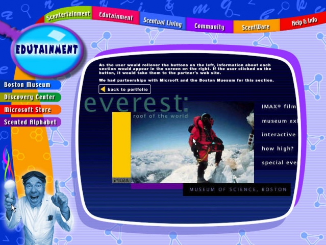 DigiScents web Window