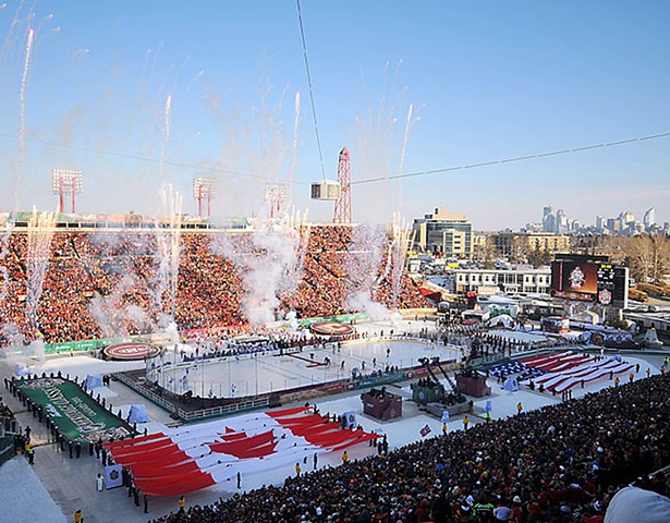 2011 NHL Heritage Classic played in Calgary, Alberta, Canada