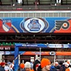 The 3rd base marquee greeting fans as they enter Citizens Bank Park.