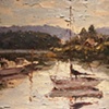 Signed "Shrinsky"

"Sailboat Scene"