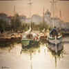 Signed "Larkin"

"European Dock Scene"