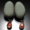 Pebble Drop Earrings with Sunstone