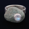 Large Pebble Rings with Gemstones