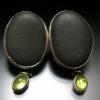 Pebble Drop Earrings with Peridot