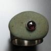 Large Pebble Rings with Gemstones