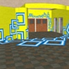 Percent for Art Proposal Drawing- Blue boxes opposite view 