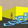Percent for Art Proposal Drawing- Blue boxes  fully opposite view 