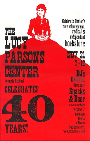 Lucy Parsons Center Anniversary poster