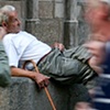 Man and Cane