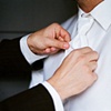 The groom's tie