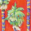 Palms on Radiation Red