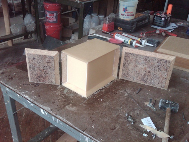 Opening the shell of rubber mold.