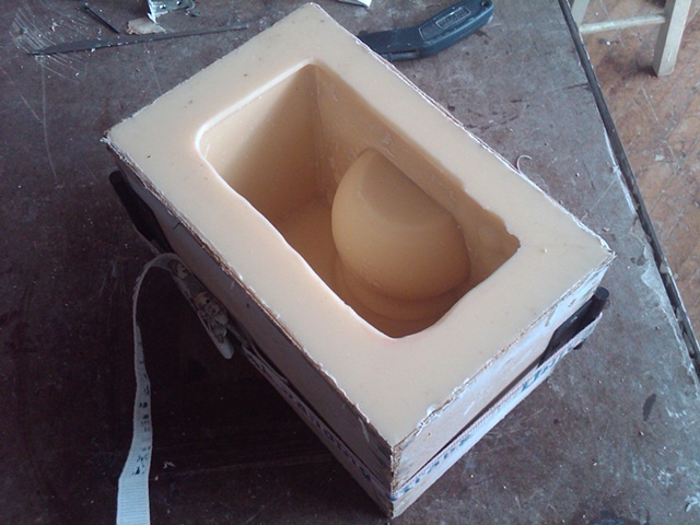 Rubber mold ready for use.
