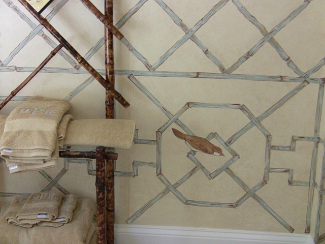 Chinoiserie Bathroom Aviary, detail
Private Residence
Radnor, PA