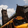 Like Lambs, Hidden City Tour Bus in front of Shiloh Baptist Church.